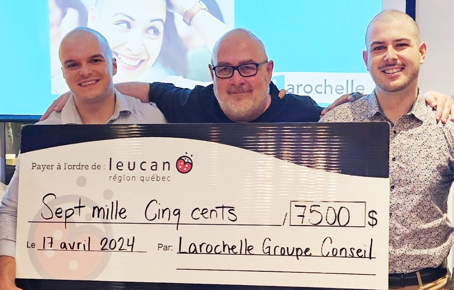 Activité de collecte pour Leucan organisé par Larochelle